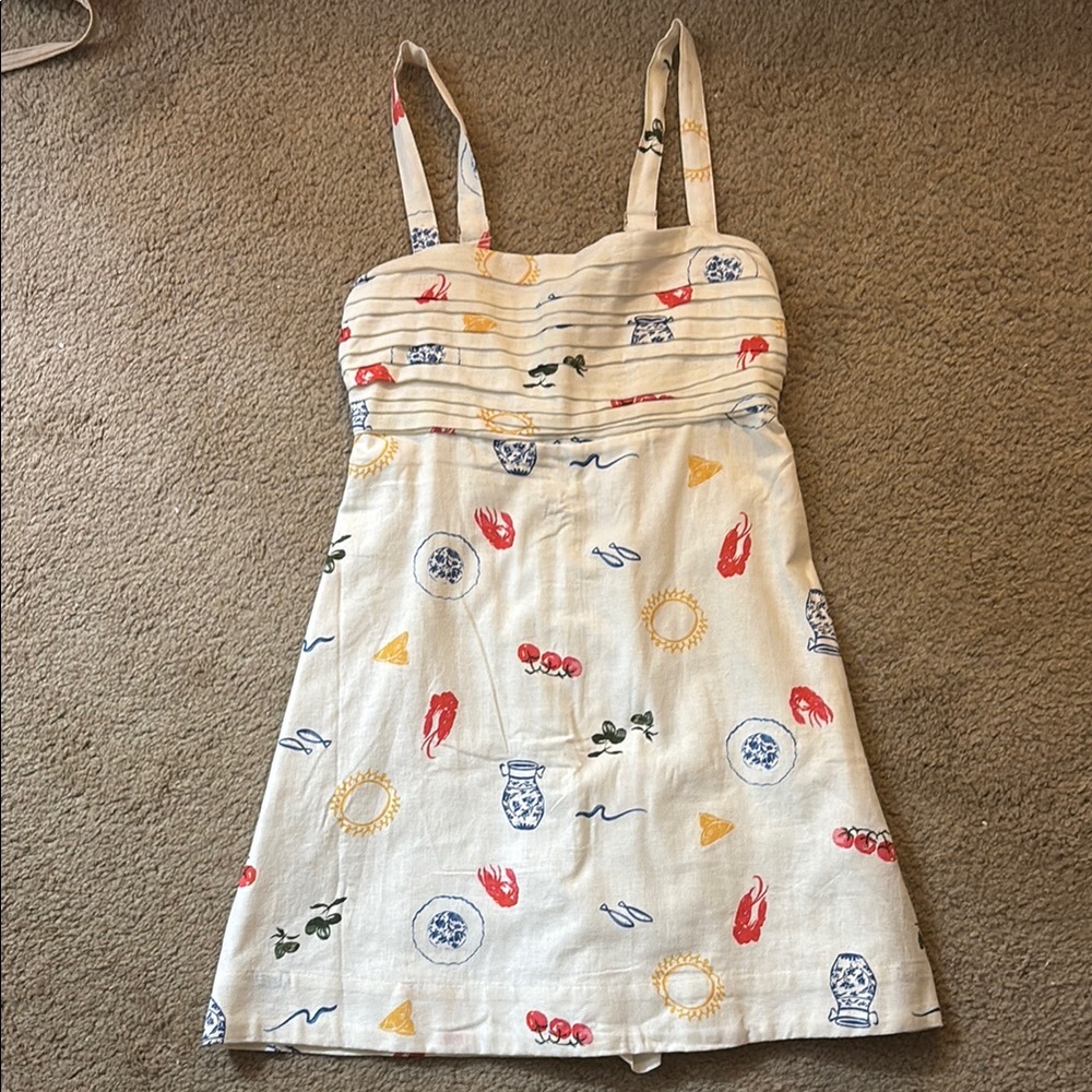 Patterned Sundress with Straps